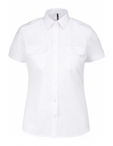 K504 - Pilot shirt short sleeves woman